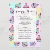 Cute Colourful Rainbow Foodie Cherry Cupcakes