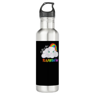 Cute colourful rainbow for pride -follow the rainb 710 ml water bottle