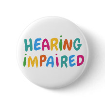 Cute Colourful Rainbow Typography Hearing Impaired