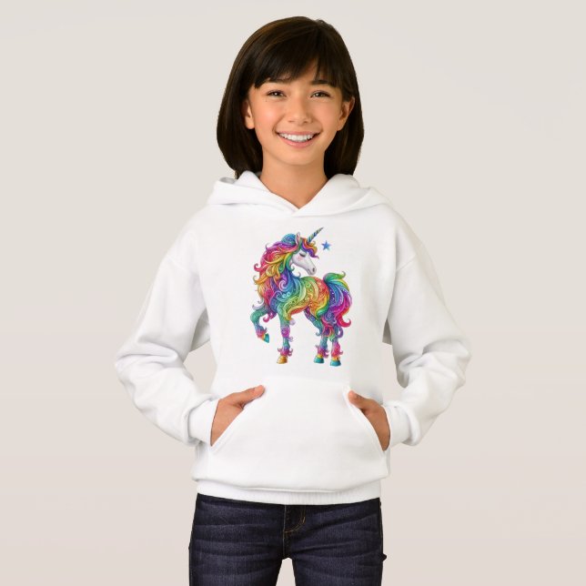 Cute, Colourful Rainbow unicorn (Front Full)
