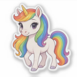 Cute, Colourful Rainbow unicorn