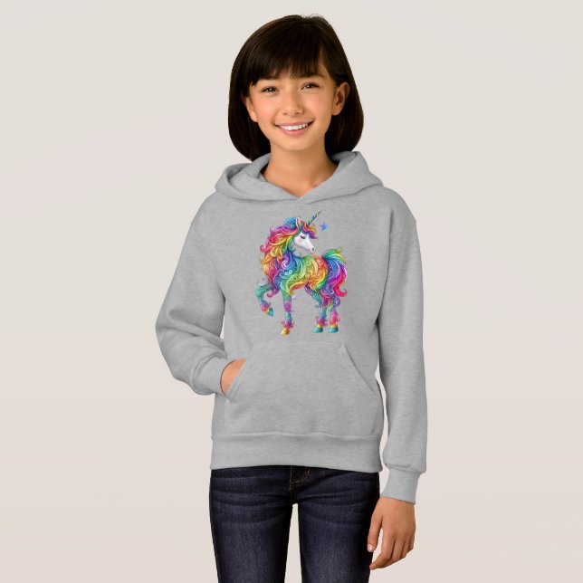 Cute, Colourful Rainbow unicorn (Front Full)