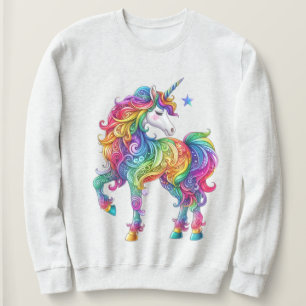 Cute, Colourful Rainbow unicorn Sweatshirt