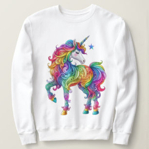 Cute, Colourful Rainbow unicorn Sweatshirt