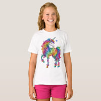 Cute, Colourful Rainbow unicorn