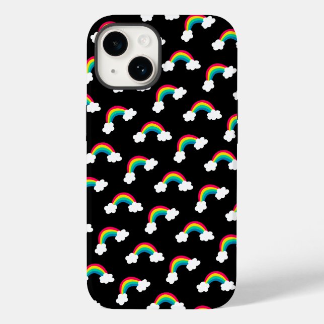 Cute Colourful Rainbows Pattern Bandanna Case-Mate iPhone Case (Back)