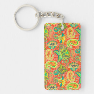 Cute colourful seamless paisley pattern OtterBox i Key Ring
