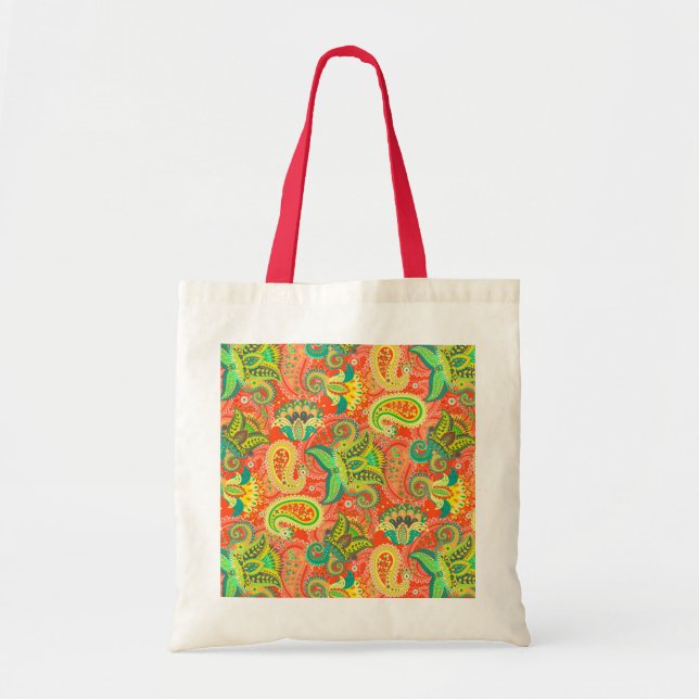Cute colourful seamless paisley pattern OtterBox i Tote Bag (Front)