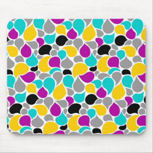 Cute colourful seamless patterns design mouse pad