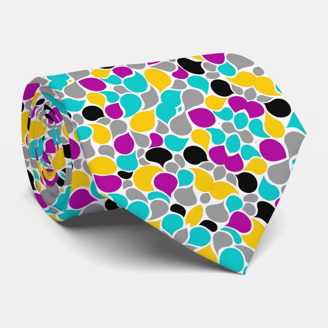 Cute colourful seamless patterns design tie (Rolled)