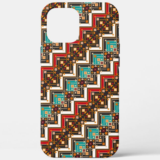 Cute colourful seamless ukrainian pattern Case-Mate iPhone case (Back)