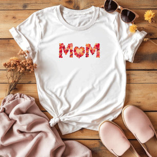 Cute Colourful Sentimental Hearts Mother's Day T-Shirt