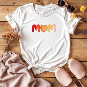 Cute Colourful Sentimental   Simple Mother's Day T-Shirt