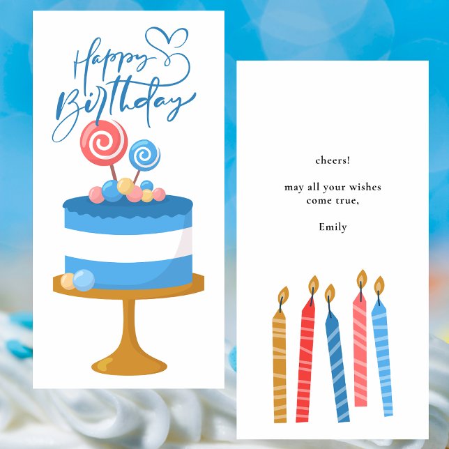Cute Colourful Simple Modern Birthday Greeting Car (Creator Uploaded)