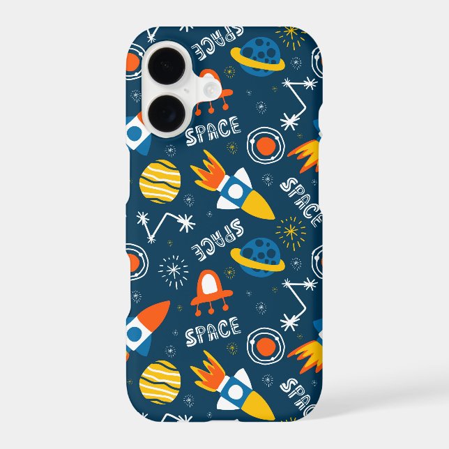 Cute Colourful Space Adventures Pattern Samsung Galaxy S21 Case (Back)