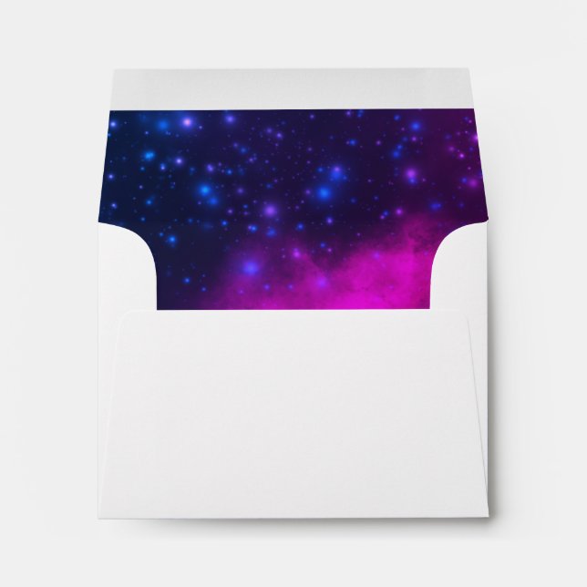 Cute Colourful Space Cosmic Universe Themed Envelope (Back (Bottom))