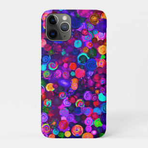 Cute colourful spiral cosmos patterns Case-Mate iPhone case