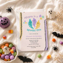 Cute Colourful Spooky One Halloween Birthday 