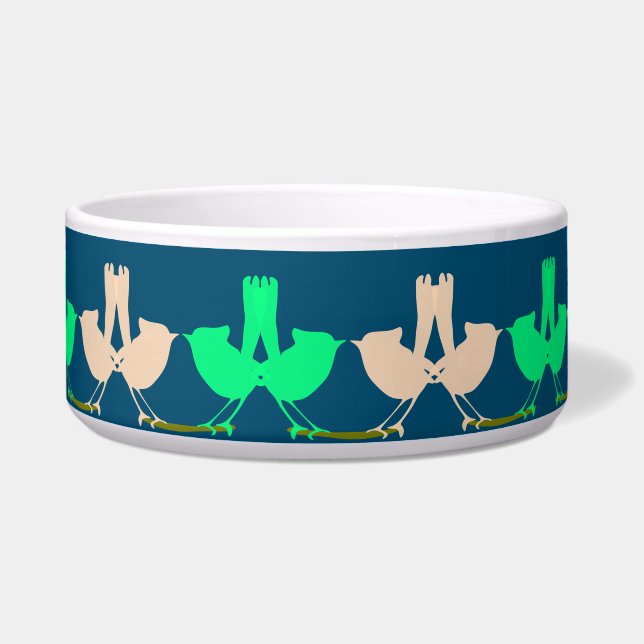 Cute Colourful Spring birds party  (Front)