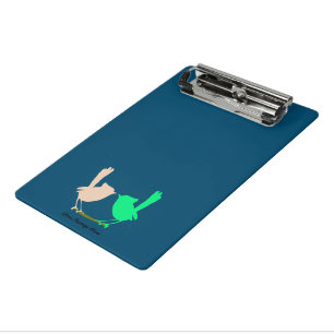 Cute Colourful Spring birds party Mini Clipboard