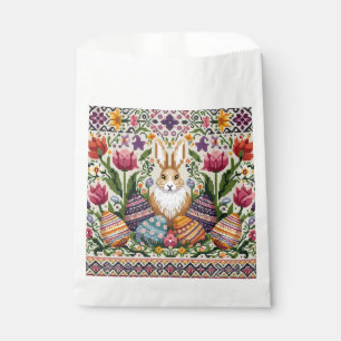 Cute/Colourful Spring/Easter fair isle  Favour Bags
