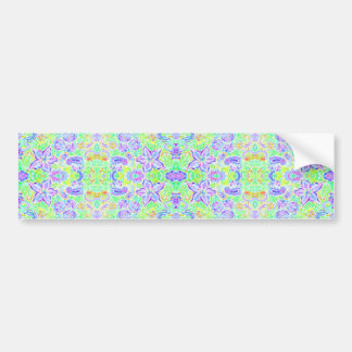 Cute colourful spring flowers bumper sticker