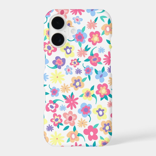 Cute colourful spring flowers pattern (Back)