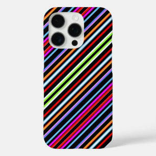 Cute colourful stripes iPhone 16 pro case