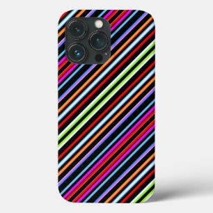 Cute colourful stripes iPhone 13 pro case
