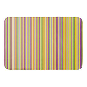 Cute colourful stripes design bath mat