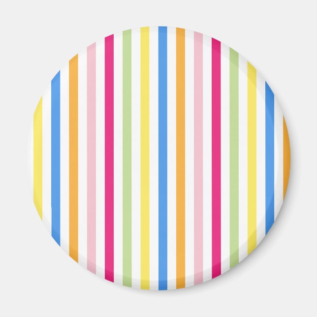 Cute colourful stripes leggings magnet (Front)