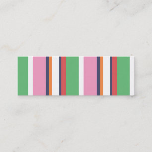Cute Colourful Stripes Mini Profile Card