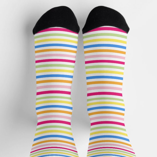 Cute colourful stripes socks (Top)