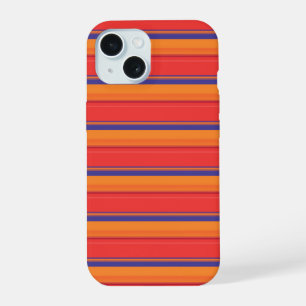 Cute colourful summer stripes iPhone 15 case