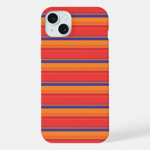 Cute colourful summer stripes iPhone 15 plus case