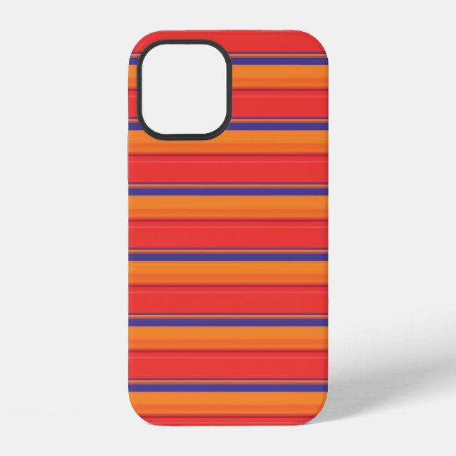 Cute colourful summer stripes  iPhone case (Back)