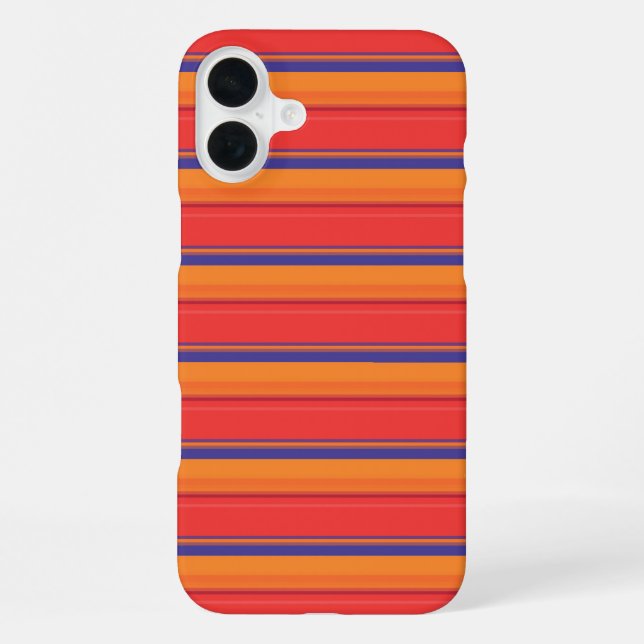 Cute colourful summer stripes  iPhone case (Back)