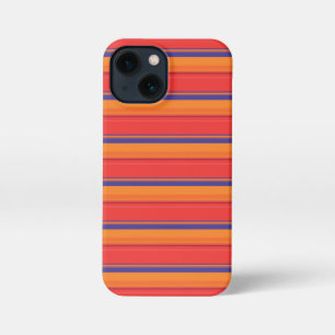 Cute colourful summer stripes iPhone 13 mini case