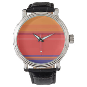 Cute colourful summer stripes  watch