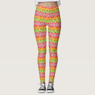 Cute colourful summer zigzag pattern Case-Mate iPh Leggings