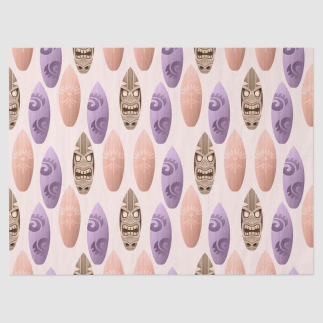 Cute Colourful Surfboards Decoupage Tissue Paper (Front)