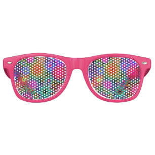 Cute colourful swirl pattern retro sunglasses