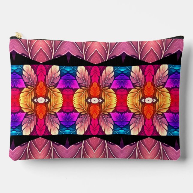 Cute colourful trendy classic pattern accessory  pouch (Front)