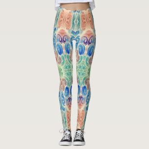 Cute colourful trendy "Ratti_Creative_Arts" Legg Leggings