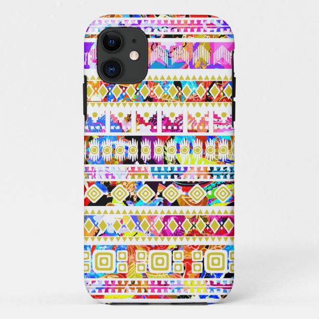 Cute colourful tribal aztec pattern Case-Mate iPhone case (Back)