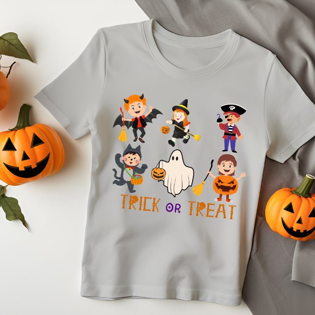 Cute Colourful trick or treat halloween kids T-Shirt (Creator Uploaded)