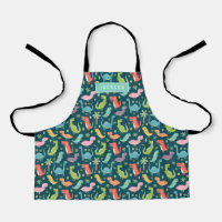 Cute & Colourful Turquoise Dinosaur Pattern Kids