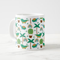 Cute Colourful Turtle Alligator Rainbow Pattern