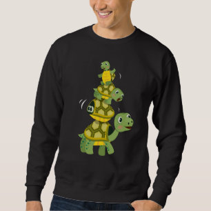 Cute Colourful Turtle Tortoises Sea Animals Sweatshirt