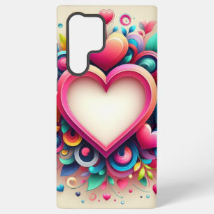 Cute colourful Valentines day  Samsung Galaxy Case